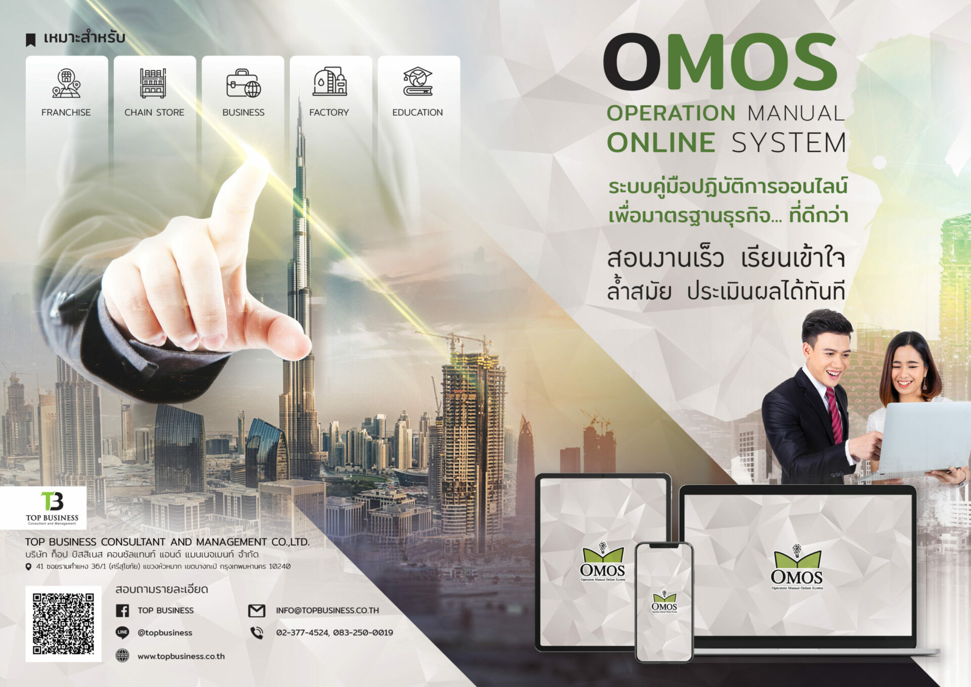 OMOS  Operation Manual Online System  ระบบคู่มือปฏิบัติการออนไลน์ เพื่อมาตรฐานธุรกิจ…ที่ดีกว่า